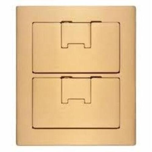 DESCRIPTION: (3) TWO GANG COVER, RECTANGULAR FLOOR BOXES BRAND/MODEL: CARLON #E9726BR INFORMATION: BRASS RETAIL$: $392.41 EA QTY: 3
