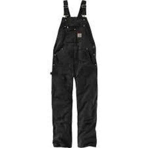 DESCRIPTION: (1) DUCK BIB OVERALLS BRAND/MODEL: CARHARTT #R01-M INFORMATION: BLACK, RELAXED FIT SIZE: 34 X 30 RETAIL$: $89.99 EA QTY: 1