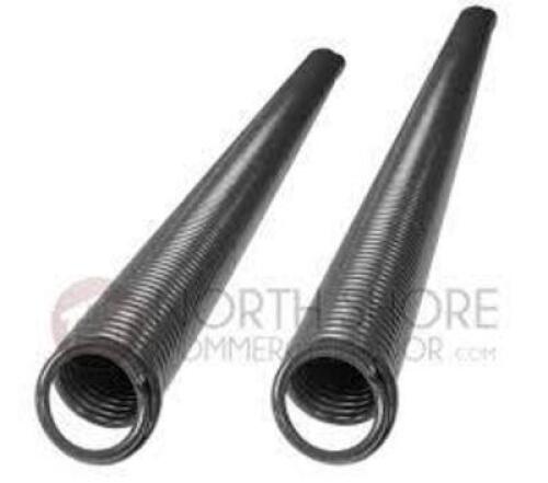 DESCRIPTION: (2) GARAGE DOOR SPRINGS BRAND/MODEL: HOLMES-HALLY INDUSTRIES #P528 INFORMATION: BLACK, MUST COME INSPECT SIZE: 28" RETAIL$: $28.98 EA QTY