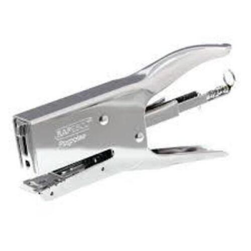 DESCRIPTION: (4) HEAVY DUTY PLIER STAPLER AND BOX OF STAPLES BRAND/MODEL: RAPESCO INFORMATION: HD-73 RETAIL$: $40.00 EACH SET QTY: 4
