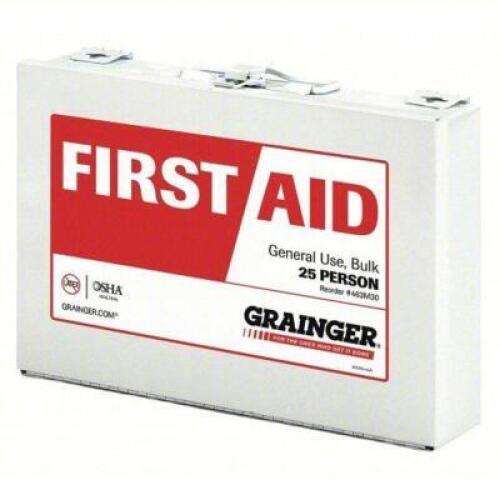 DESCRIPTION: (3) FIRST AID KIT BRAND/MODEL: #463M30 SIZE: 25 PERSON RETAIL$: $119.325 EA QTY: 3