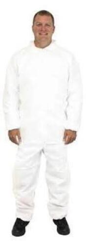 DESCRIPTION: (1) CASE OF (25) BREATHABLE BARRIER COVERALLS BRAND/MODEL: DCWF-3X-BB INFORMATION: WHITE SIZE: 3X RETAIL$: $172.54 EA QTY: 1
