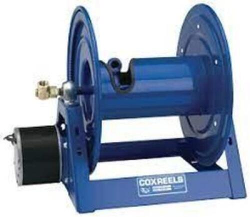 DESCRIPTION: (1) AIR MOTOR RETRACTABLE HOSE REEL BRAND/MODEL: PURE FLOW COXREELS INFORMATION: BLUE SIZE: 1/2" IDX 100 FT 6000 PSI MAX PRESSURE HOSE CA
