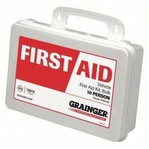 DESCRIPTION: (3) FIRST AID KIT BRAND/MODEL: 463L89 SIZE: 10 PERSON RETAIL$: $34.26 EA QTY: 3