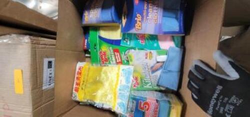 DESCRIPTION: (1) BOX OF MISC CLEANING TOWELS QTY: 1