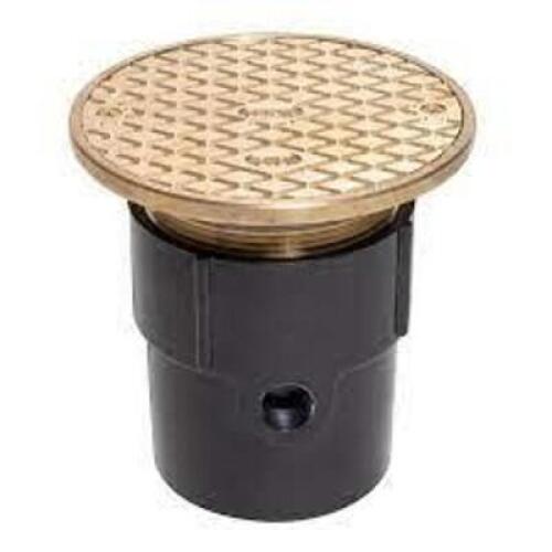 DESCRIPTION: (2) CLEANOUT WITH ROUND STRAINER BRAND/MODEL: OATEY #74169 INFORMATION: 4" PVC HUB COW/6" BRASS COVER RING RETAIL$: $59.49 EAA QTY: 2
