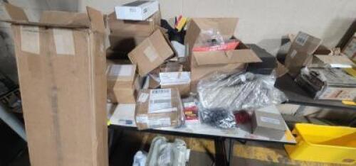 DESCRIPTION: (1) TABLE OF MISC ITEMS QTY: 1