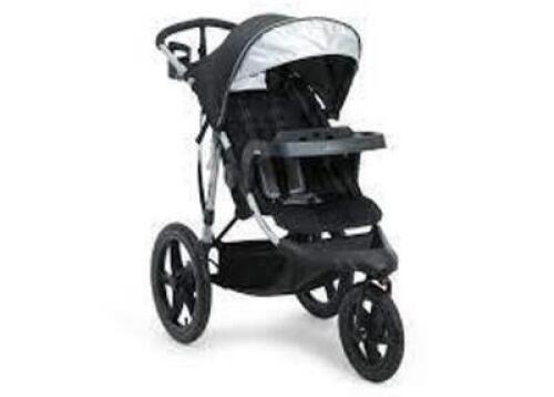 DESCRIPTION: (1) JOGGING STROLLER BRAND/MODEL: DELTA CHILDREN #11590-001 INFORMATION: BLACK RETAIL$: $170.00 EA QTY: 1