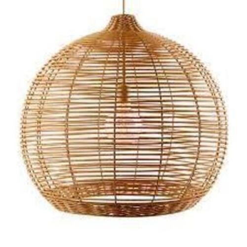 DESCRIPTION: (1) LARGE WOVEN PENDANT LIGHT BRAND/MODEL: DAVE AND JENNY INFORMATION: BROWN RETAIL$: $60.00 EA QTY: 1