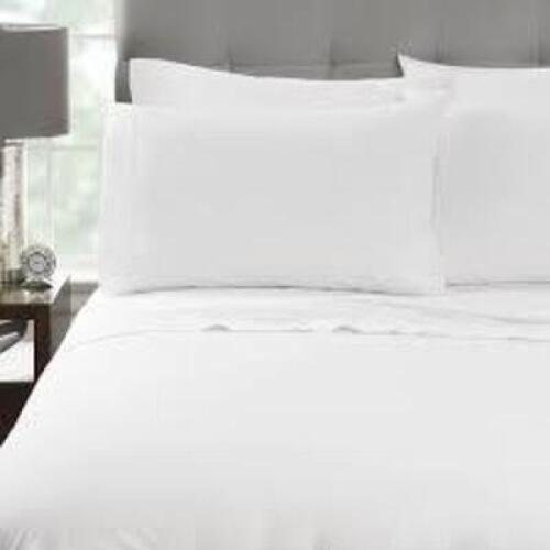 DESCRIPTION: (2) SETS OF (2) FULL SET OF SHEETS BRAND/MODEL: WET POINT HOSPITALITY INFORMATION: WHITE SIZE: TWIN, FLAT SHEET, FITTED SHEET, WITH PILLO