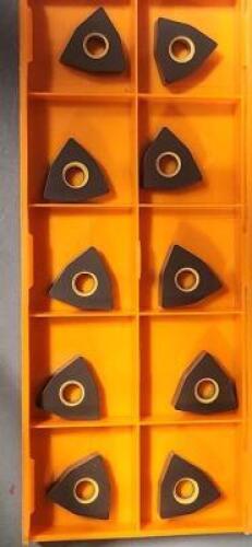 DESCRIPTION: (30) WNMG431-H1Z CARBIDE TURNING INSERTS BRAND/MODEL: HERTEL WNMG431-HAZ HC305T RETAIL$: $11.95 PER INSERT QTY: 30