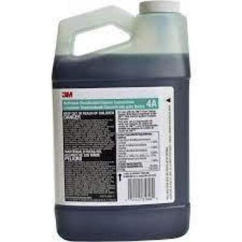 DESCRIPTION: (2) BATHROOM DISINFECTANT CLEANER CONCENTRATE BRAND/MODEL: 3M 4A SIZE: 0.5 GALLON RETAIL$: $150.00 EA QTY: 2