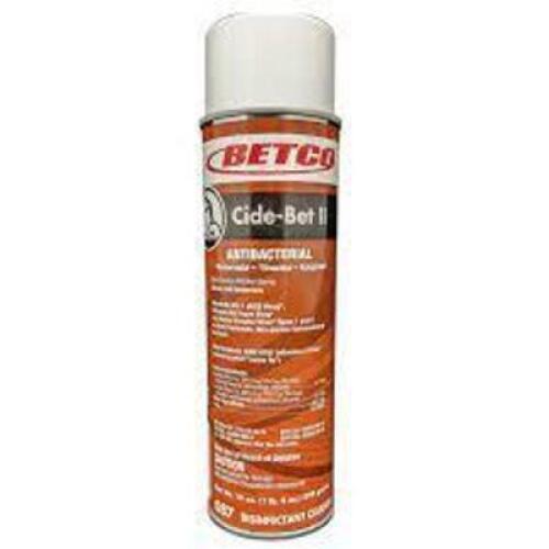DESCRIPTION: (6) ANTIBACTERIAL DISINFECTANT CLEANER BRAND/MODEL: BETCO CIDE-BET 2 SIZE: 19 OZ RETAIL$: $10.00 EA QTY: 6