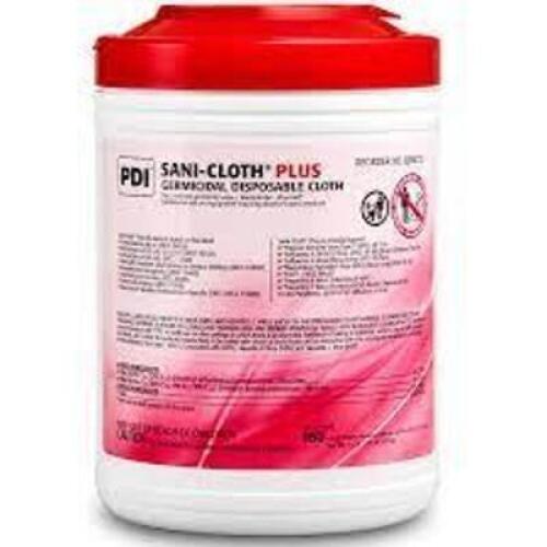 DESCRIPTION: (6) GERMICIDAL DISPOSABLE CLOTH BRAND/MODEL: SANI-CLOTH PLUS SIZE: 160 RETAIL$: $10.00 EA QTY: 6