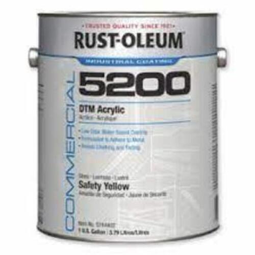 DESCRIPTION: (2) DTM ACRYLIC BRAND/MODEL: RUST-OLEUM 5200 INFORMATION: SAFETY YELLOW SIZE: 1 GALLON RETAIL$: $83.42 EA QTY: 2