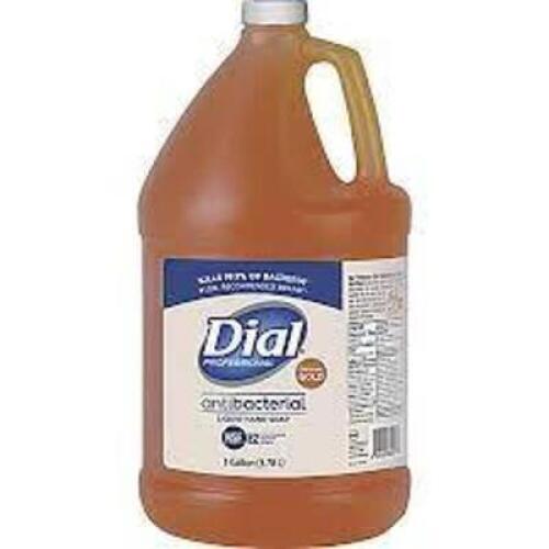 DESCRIPTION: (2) ORIGINAL GOLD ANTIMICROBIAL LIQUID HAND SOAP BRAND/MODEL: DIAL PROFESSIONAL SIZE: 1 GALLON RETAIL$: $20.00 EA QTY: 2