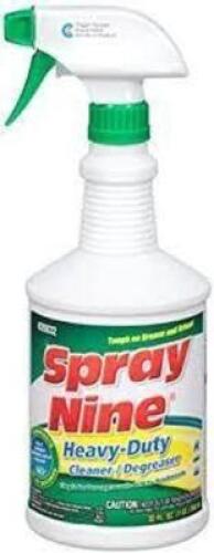 DESCRIPTION: (6) HEAVY-DUTY CLEANER AND DEGREASER BRAND/MODEL: SPRAY NINE SIZE: 32 OZ RETAIL$: $13.00 EA QTY: 6