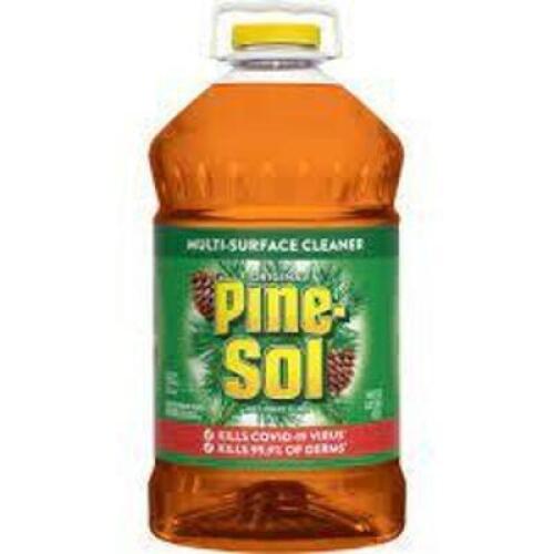 DESCRIPTION: (1) DISINFECTANT CLEANER BRAND/MODEL: PINE-SOL #22D027 INFORMATION: PINE SCENT SIZE: 1 GALLON RETAIL$: $22.00 EA QTY: 1