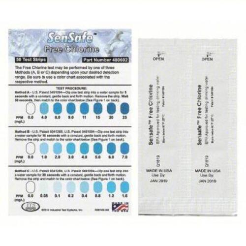 DESCRIPTION: (6) TEST STRIPS SENSAFE FREE BRAND/MODEL: INDUSTRIAL TEST SYSTEMS #3VFK3 SIZE: 50 PACK EACH RETAIL$: $22.10 EA QTY: 6