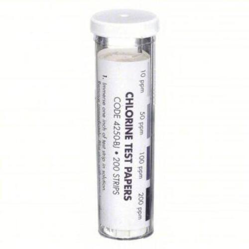 DESCRIPTION: (6) CONTAINERS OF (50) HIGH RANGE FREE CHLORINE TEST STRIPS BRAND/MODEL: LAMOTTE RETAIL$: $8.78 EA QTY: 6