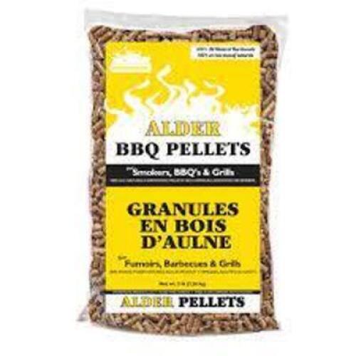DESCRIPTION: (3) BBQ PELLETS BRAND/MODEL: ALDER SIZE: 5 LB RETAIL$: $10.00 EA QTY: 3