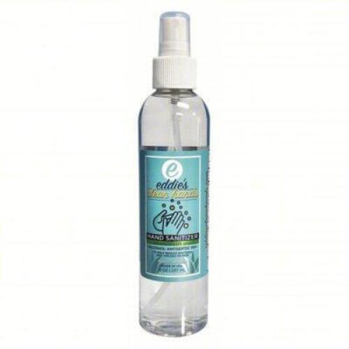 DESCRIPTION: (10) BOTTLES OF HAND SANITIZER BRAND/MODEL: EDDIES #60DY61 SIZE: 8 OZ RETAIL$: $7.95 EA QTY: 10