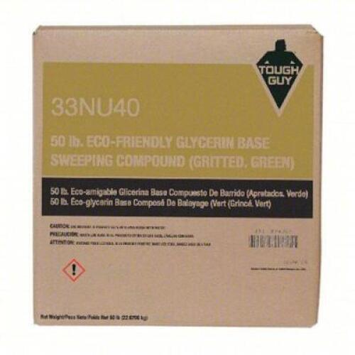 DESCRIPTION: (1) SWEEPING COMPOUND BRAND/MODEL: TOUGH GUY #33NU40 SIZE: 50 LB RETAIL$: $34.95 EA QTY: 1