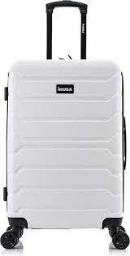 DESCRIPTION: (1) ROLLING LUGGAGE BRAND/MODEL: INUSA INFORMATION: WHITE RETAIL$: $78.54 EA QTY: 1