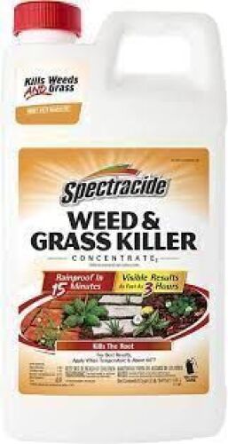 DESCRIPTION: (1) WEED AND GRASS KILLER BRAND/MODEL: SPECTRACIDE SIZE: 1 GALLON RETAIL$: $20.00 EA QTY: 1