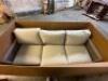 DESCRIPTION: RATTAN NICOLE ALUMINUM STRING GREYSTONE OUTDOOR SOFA BRAND/MODEL: SOUTH SEA SR72503 INFORMATION: LIGHTWEIGHT BRUSHED ALUMINUM FRAMING AND - 2
