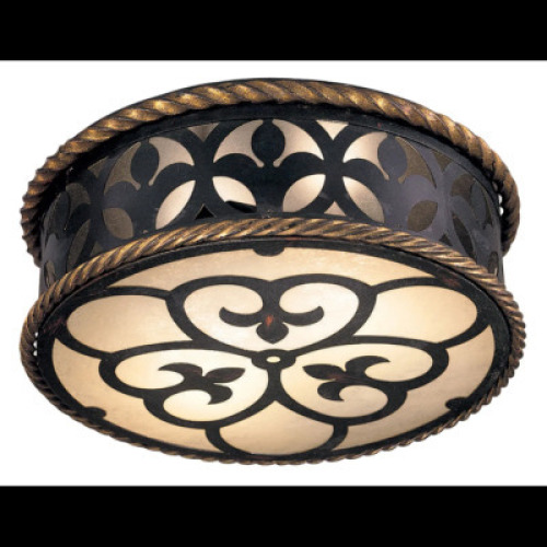 DESCRIPTION: MONTPARNASSE 2-LIGHT FLUSH MOUNT CEILING FIXTURE BRAND/MODEL: METROPOLITAN N6109-20 RETAIL$: $419.95 QTY: 1