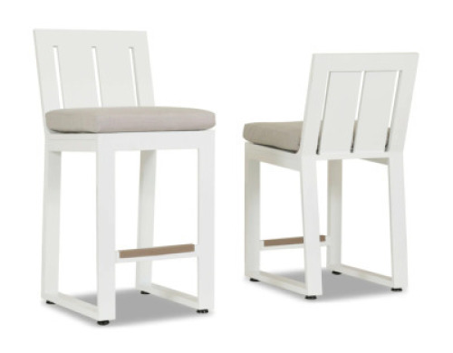 DESCRIPTION: (2) NEWPORT COUNTER STOOLS BRAND/MODEL: SUNSET WEST 4801-7C RETAIL$: $650.00 QTY: 2
