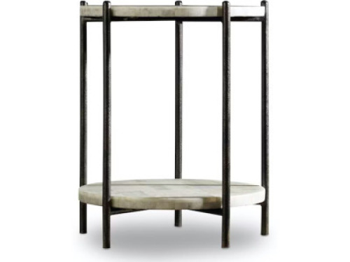 DESCRIPTION: MELANGE BLYTHE ACCENT TABLE BRAND/MODEL: HOOKER 638-50267 SIZE: 18.5"X18.75"X23" RETAIL$: $609.00 QTY: 1