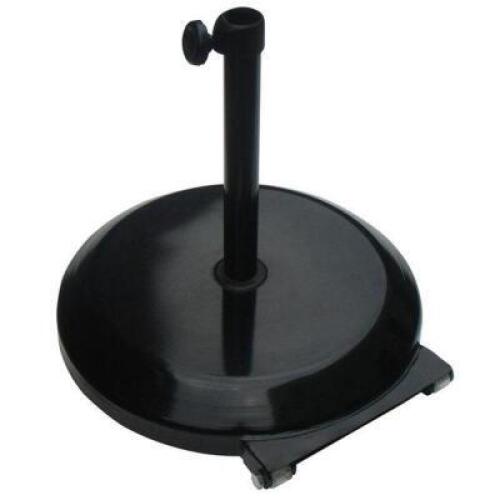 DESCRIPTION: BLACK UMBRELLA BASE BRAND/MODEL: CALIFORNIA UMBRELLA RETAIL$: $136.49 QTY: 1