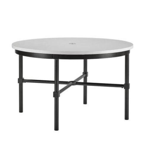 DESCRIPTION: LANGHAM 48" ROUND DINING TABLE BRAND/MODEL: LANE VENTURE 9203-48 QTY: 1