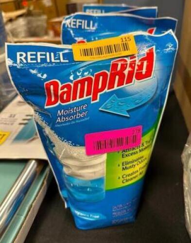 (4) BAGS OF DAMPRID MOISTURE ABSORBER