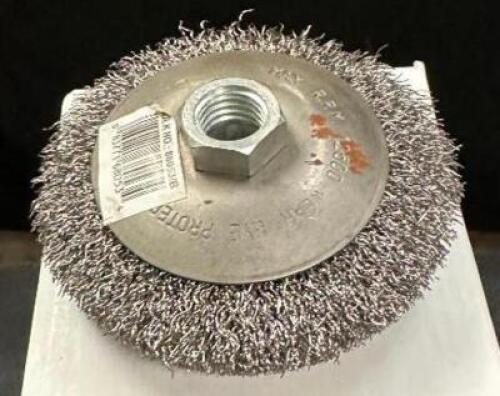 (3) 4" COARSE CRIMP BEVELED WIRE BRUSH
