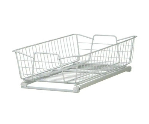 WHITE WIRE CABINET ORGANIZER