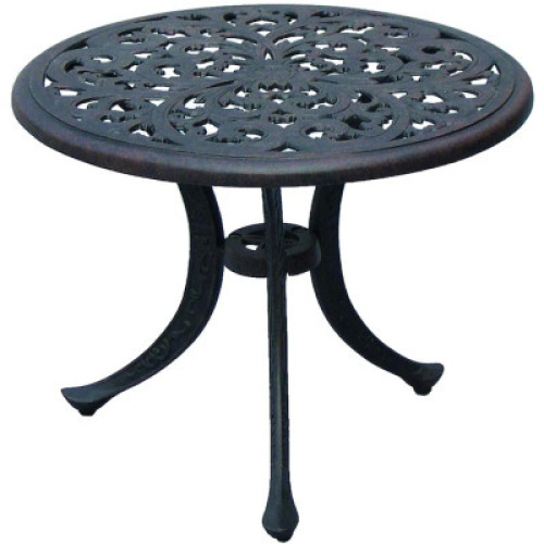 80 CAST ALUMINUM PATIO END TABLE