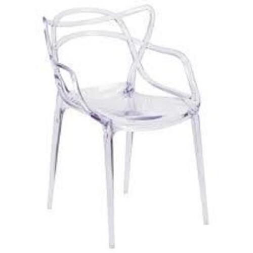 DESCRIPTION: (4) NESTING SERIES DESIGNED CHAIRS BRAND/MODEL: FLASH FURNITURE #FH-173-APC-GG INFORMATION: CLEAR RETAIL$: $109.99 EA QTY: 4