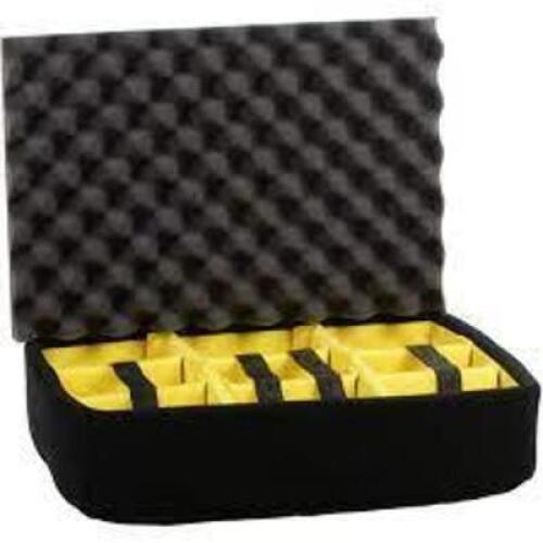 DESCRIPTION: (1) DIVIDER/FOAM INSERT FOR STORAGE CASE BRAND/MODEL: PELICAN #015000-4050-000 INFORMATION: BLACK WITH YELLOW RETAIL$: $110.50 EA QTY: 1