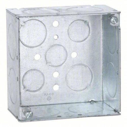 DESCRIPTION: (25) ELECTRICAL BOXES BRAND/MODEL: RACO #206F11 INFORMATION: GALVANIZED SIZE: 2-1/8" DEEP, 4" BOX RETAIL$: $91.50 TOTAL QTY: 25