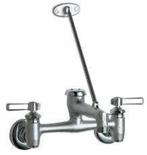 DESCRIPTION: (1) SERVICE SINK STRAIGHT FAUCET BRAND/MODEL: CHICAGO FAUCETS #2P954 INFORMATION: CHROME FINISH SIZE: 5-3/4" SPOUT LG RETAIL$: $209.87 EA
