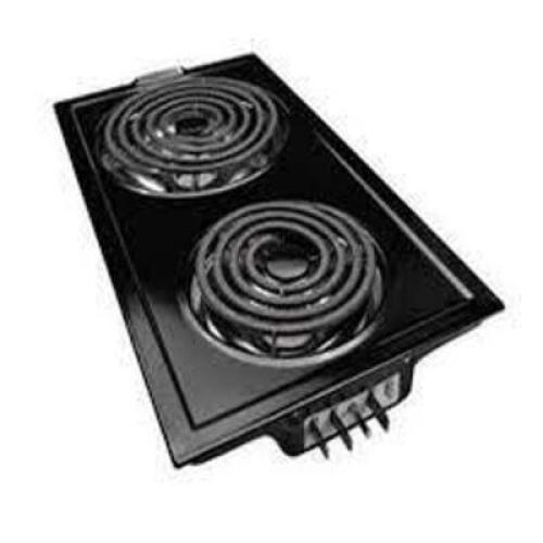 DESCRIPTION: (1) COOKTOP CARTRIDGE SETUP BRAND/MODEL: JENN-AIR INFORMATION: BLACK SIZE: 2 BURNERS RETAIL$: $325.63 EA QTY: 1