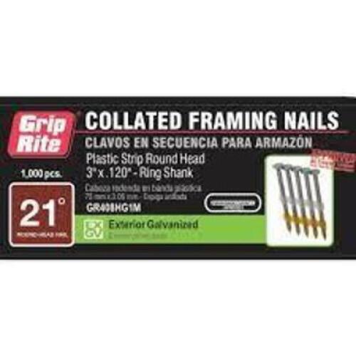 (1) CASE OF (4000) COLLATED FRAMING NAILS