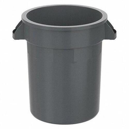 DESCRIPTION: (1) ROUND TRASH CAN INDUSTRIAL BRAND/MODEL: TOUGH GUY #5DMX7 INFORMATION: GRAY SIZE: 55 GAL RETAIL$: $97.50 EA QTY: 1