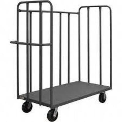 DESCRIPTION: (1) 3 WALL SIDED PLATFORM TRUCK WITH SLATS BRAND/MODEL: DURHAM INFORMATION: STEEL SIZE: 36" X 72" X 48" RETAIL$: $1236.60 EA QTY: 1