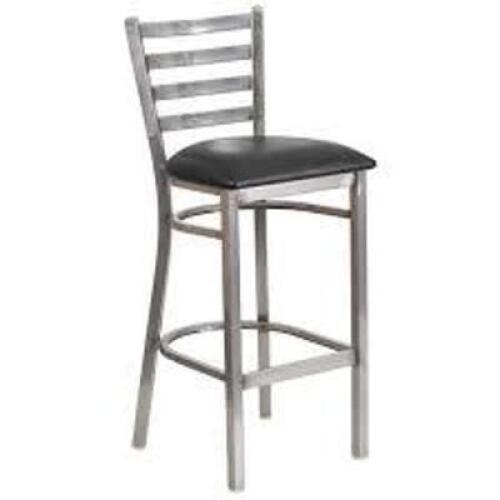 DESCRIPTION: (1) BAR STOOL WITH SLAT BACK BRAND/MODEL: FLASH FURNITURE #XU-DG-697B-CLR-BAR-GG RETAIL$: $98.99 EA QTY: 1
