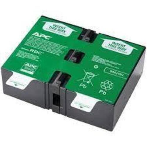 DESCRIPTION: (1) REPLACEMENT UPS BATTERY BRAND/MODEL: SCHNEIDER ELECTRIC/APCRBC124 INFORMATION: FOR USE WITHIN: BR1500G/DETACHABLE CABLE SIZE: 6"W X 8