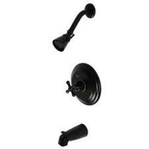 DESCRIPTION: (1) SHOWER AND TUB TRIM KIT BRAND/MODEL: KINGSTON BRASS #KB3630AX INFORMATION: BLACK FINISH RETAIL$: $191.19 EA QTY: 1